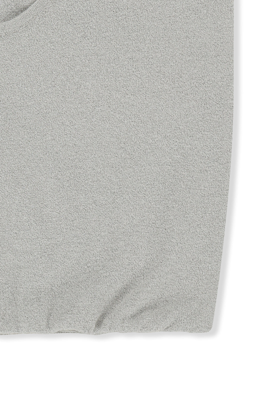 Matin Kim Layered Tie Halter Neck Knit Top — Light Grey