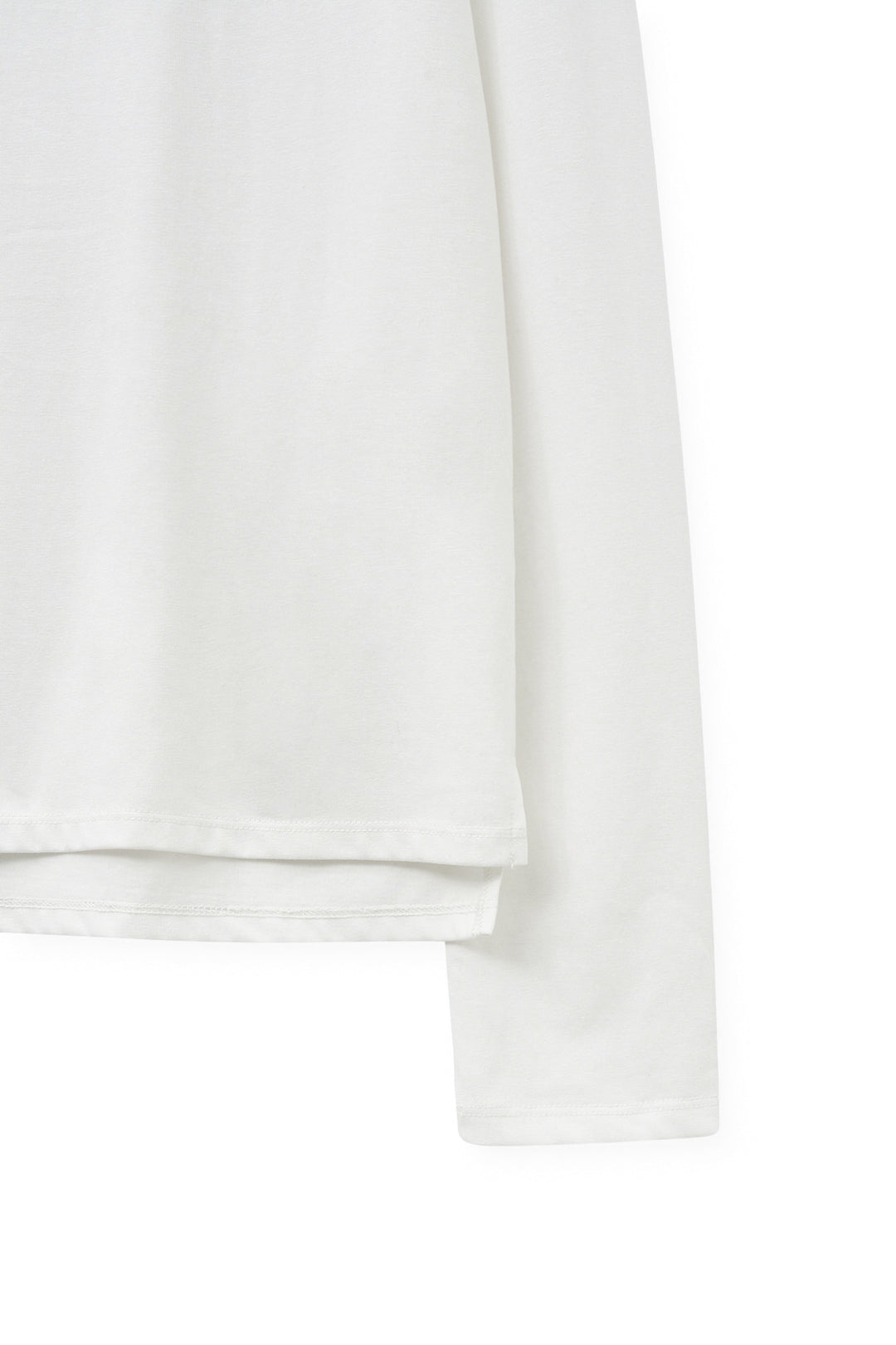 Matin Kim Lettering Graphic Long Sleeve Top — White