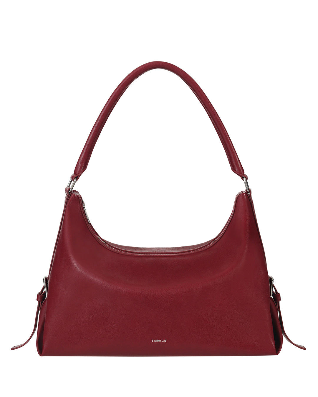 Stand Oil Mushy Bag — Nubuck Slouch Tote — Red wine