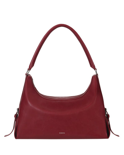 Stand Oil Mushy Bag — Nubuck Slouch Tote — Red wine