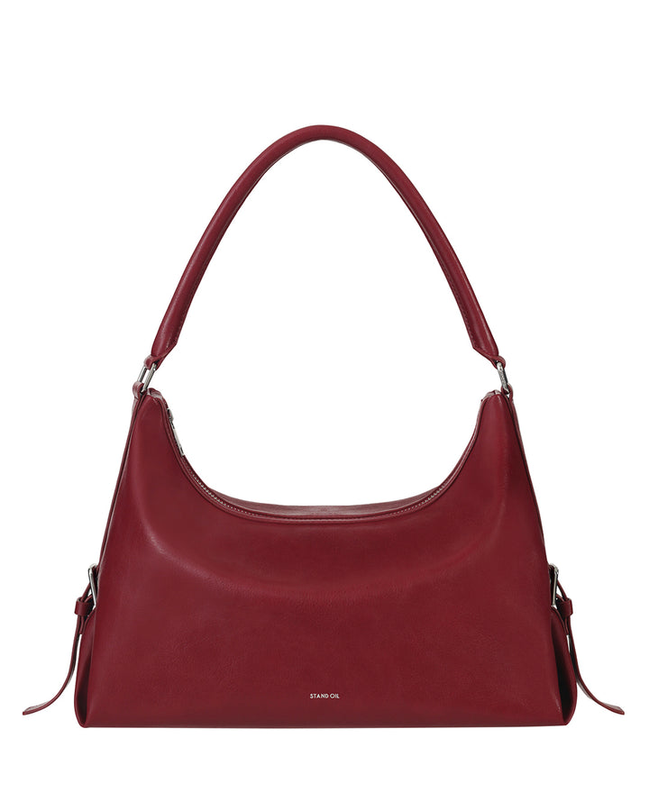Stand Oil Mushy Bag — Nubuck Slouch Tote — Red wine