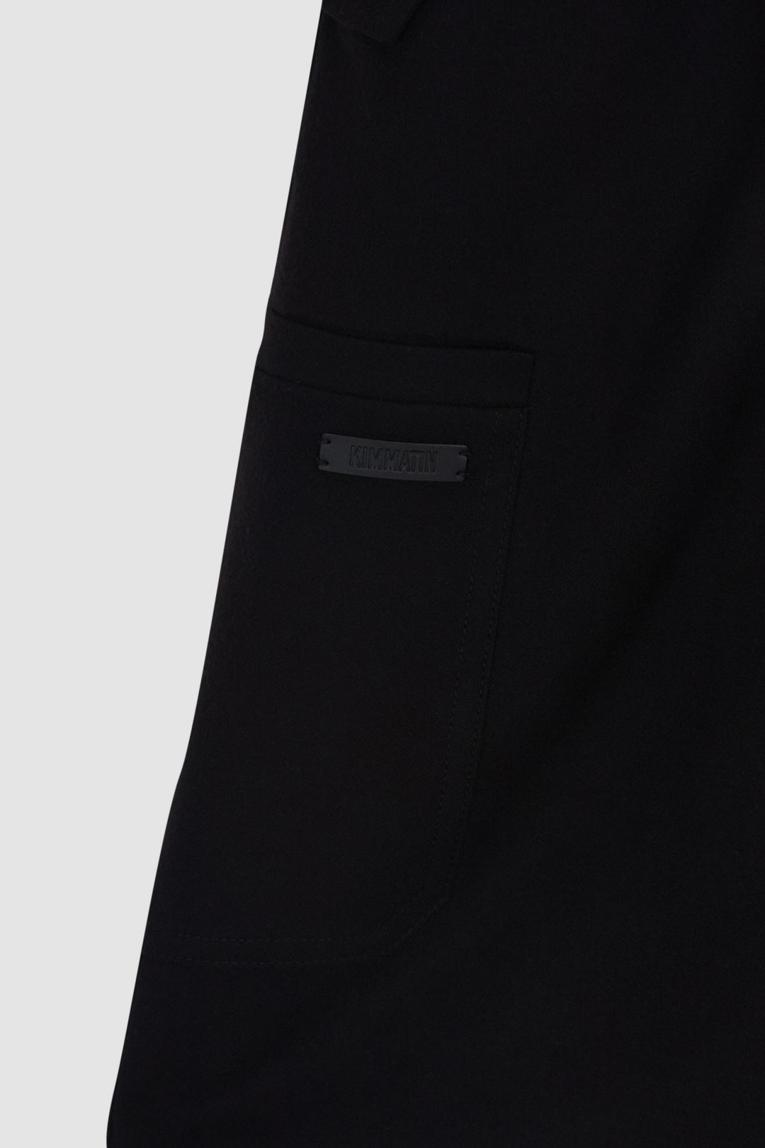 KIMMATIN Wool Blended Parachute Pants — Black