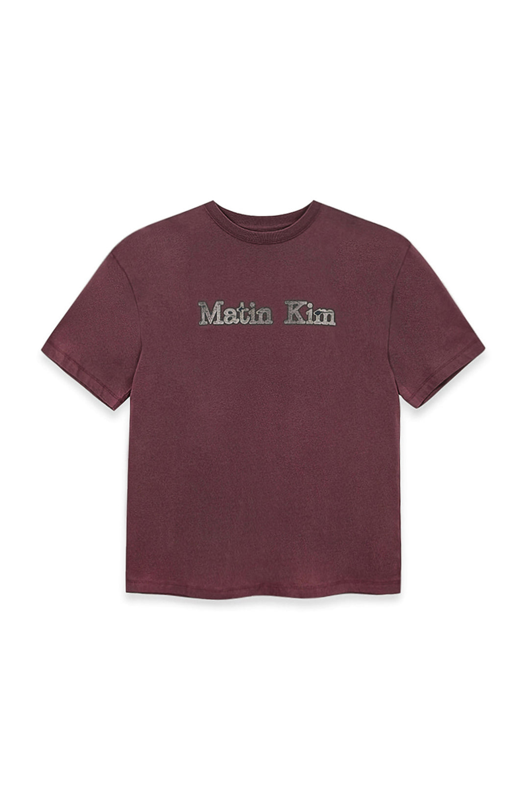 Matin Kim Vintage Logo Graphic Top — Burgundy