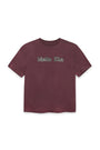 Matin Kim Vintage Logo Graphic Top — Burgundy