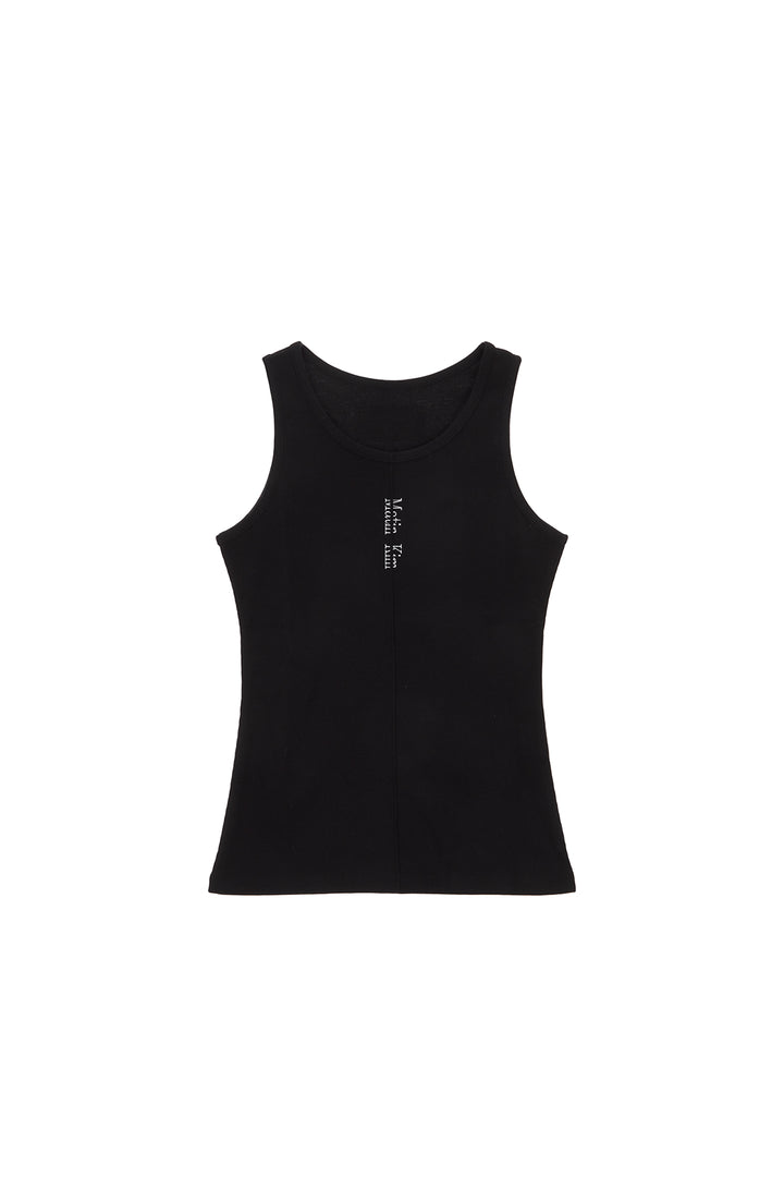 Matin Kim Pintuck Sleeveless Top — White