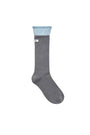Matin Kim Two Tone Layered Socks — Charcoal