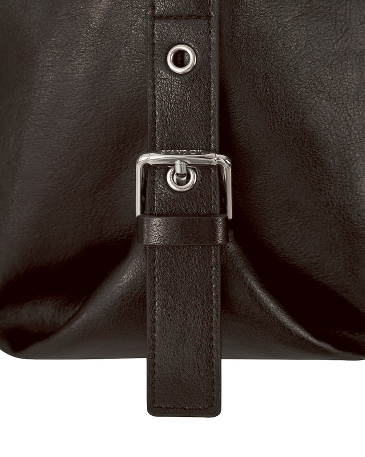 Stand Oil Mushy Bag — Nubuck Slouch Tote — Maroon