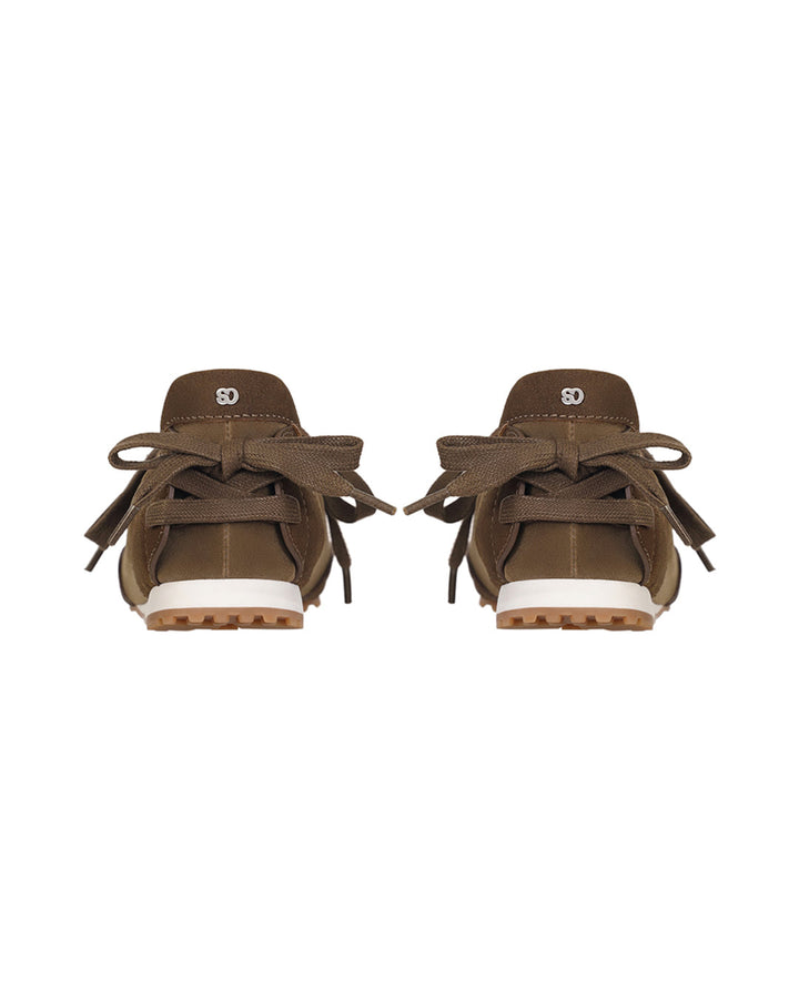 Stand Oil Double Tied Sneakers — Camel