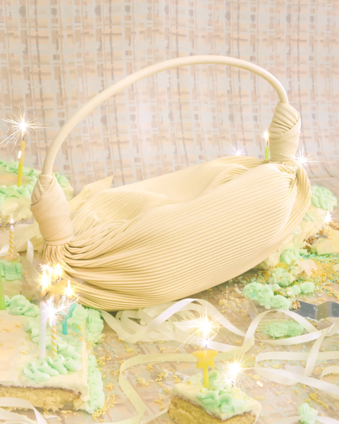 Stand Oil Wave Knot Crossbody Bag — Butter