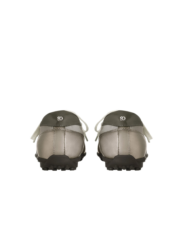 Stand Oil Sophie Flat Sneaker — Metallic Gray