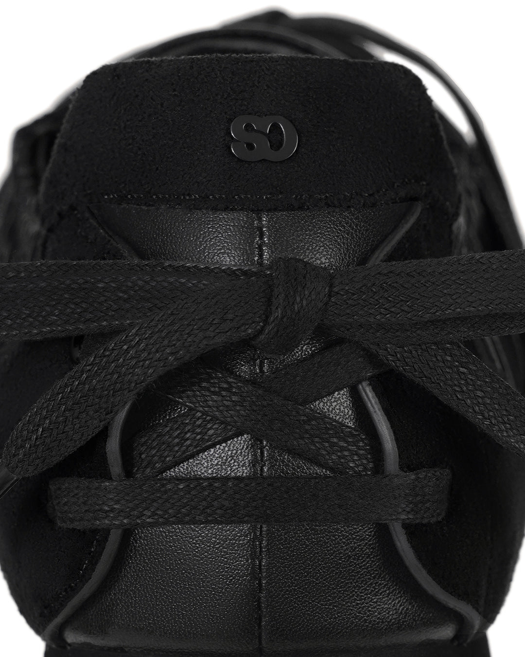 Stand Oil Double Tied Sneakers — Black