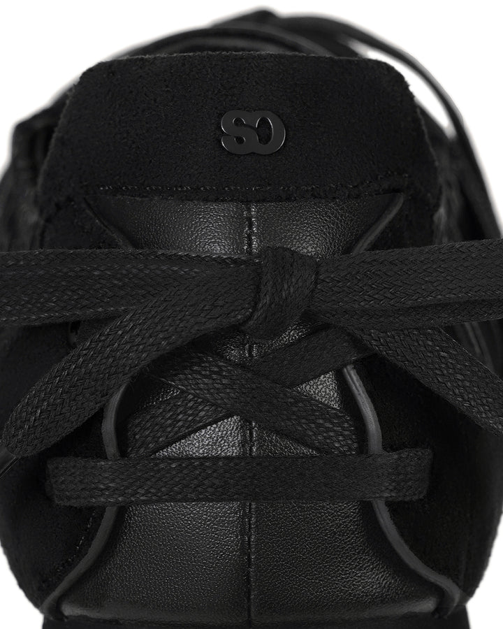 Stand Oil Double Tied Sneakers — Black