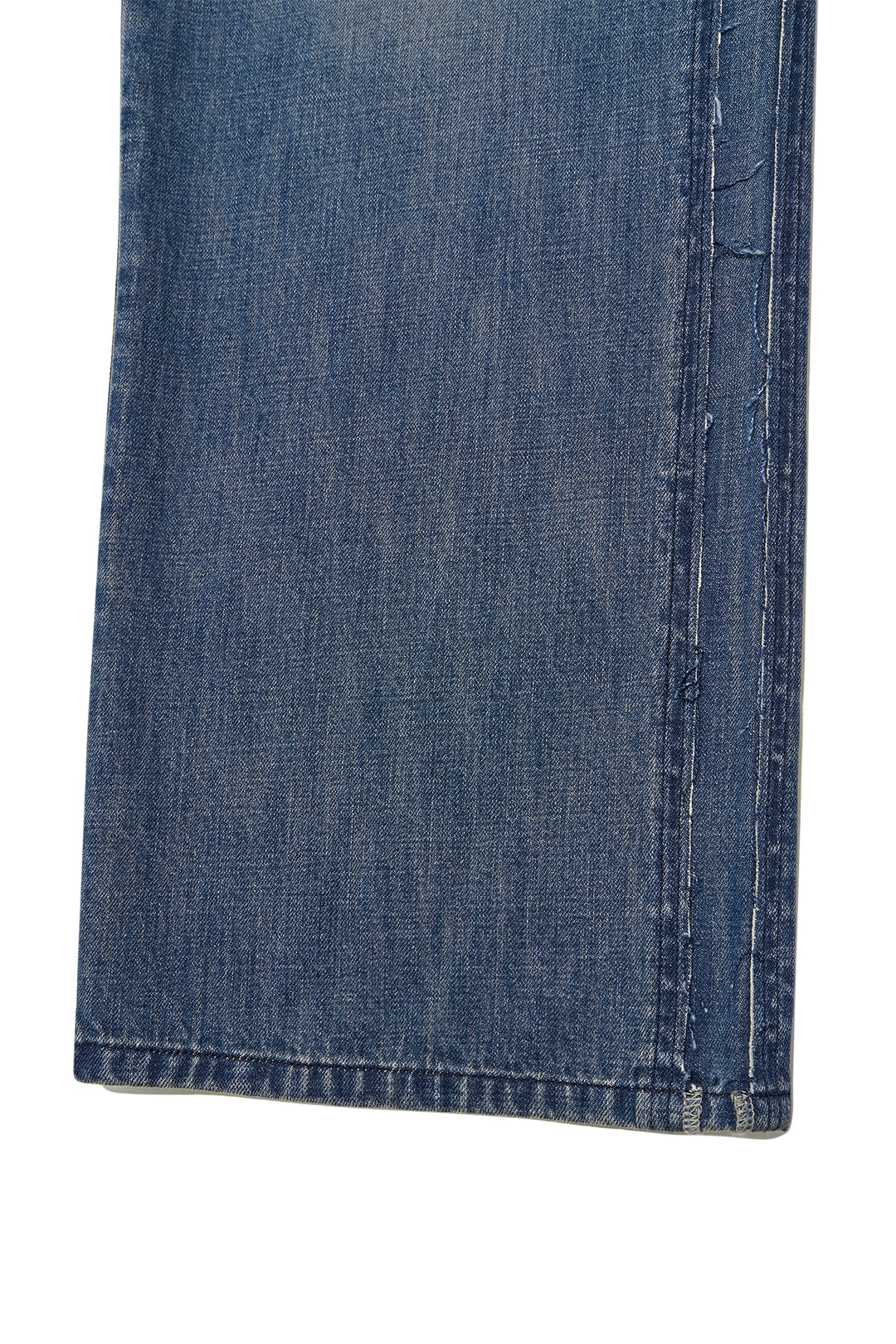Matin Kim Rough Cut Line Point Denim — Blue