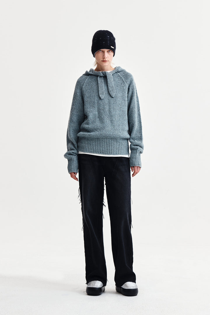 Matin Kim Muffler Point Hoody Pullover — Blue