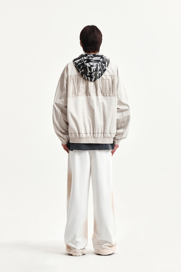 Matin Kim Embroidery Back Logo Jumper — Beige