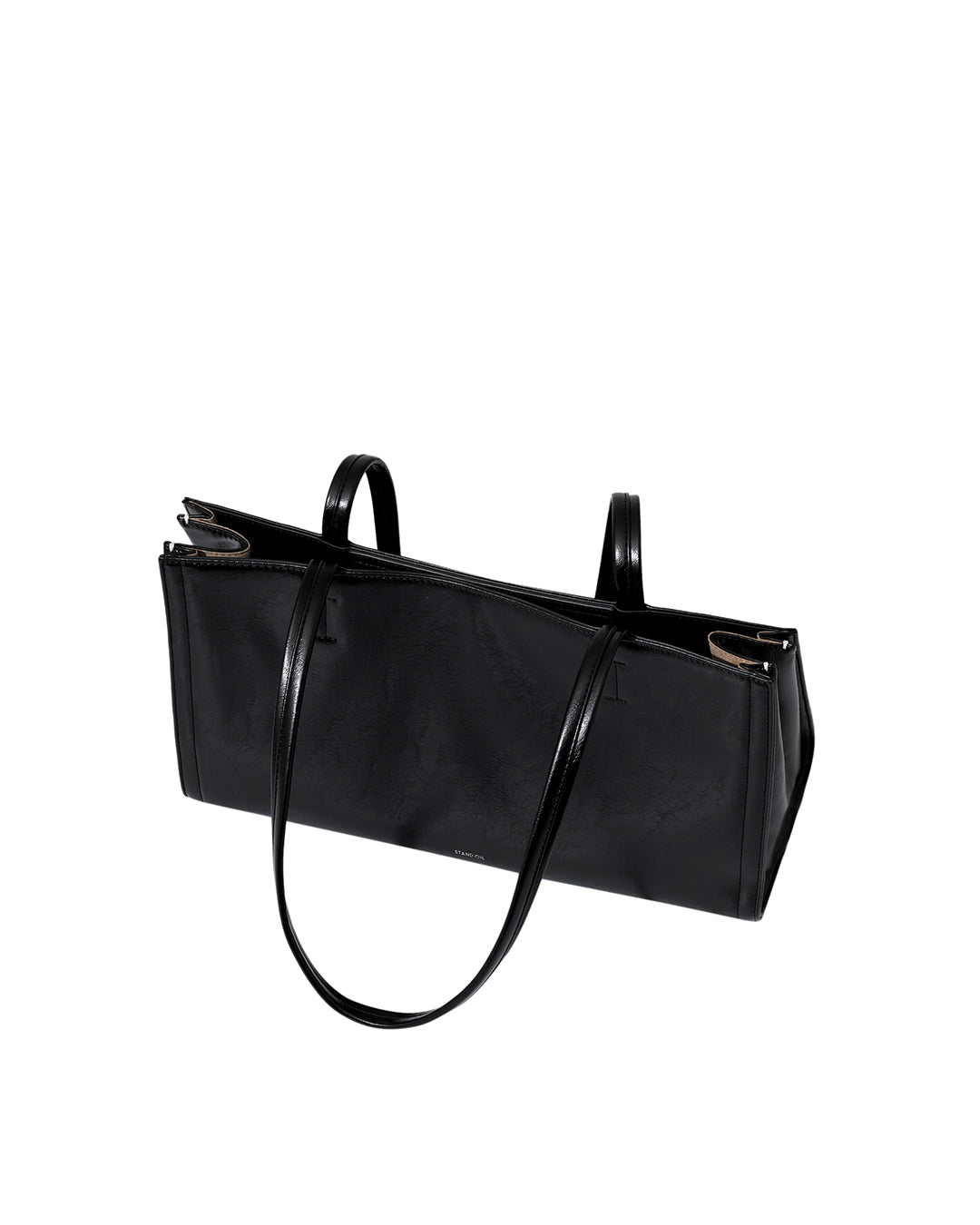 Stand Oil Oblong Bag — Structured Shoulder — Black