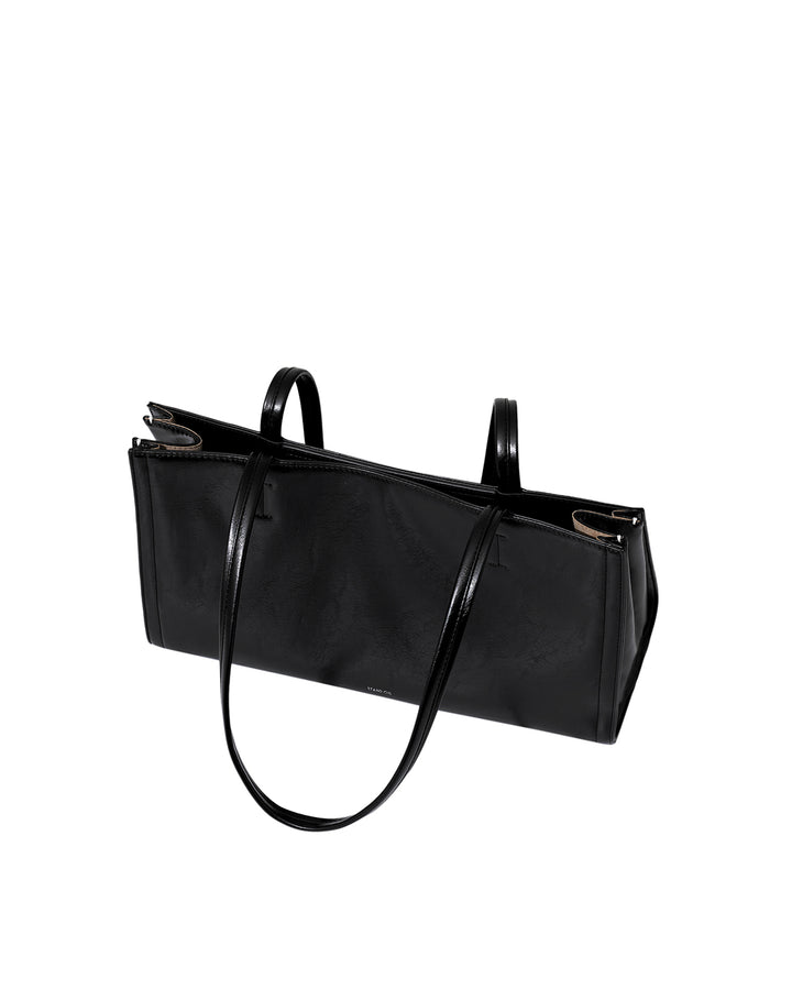 Stand Oil Oblong Bag — Structured Shoulder — Black