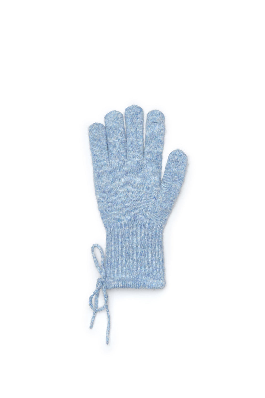 Matin Kim Ribbon Finger Hole Gloves — Light Blue