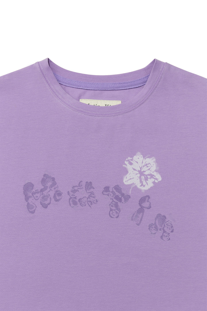Matin Kim Bubbly Graphic Printing Top Lilac