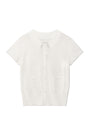 Matin Kim Pocket Point Half Cardigan — Ivory