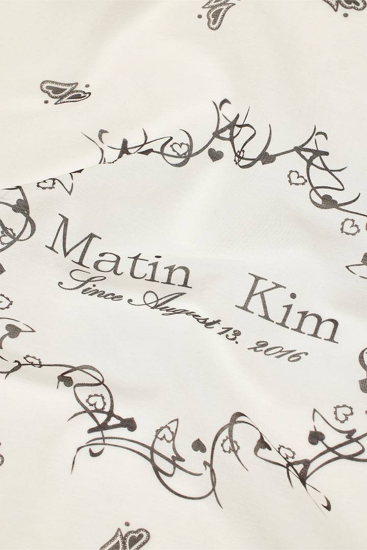 Matin Kim Vintage Printed Bandana — Ivory