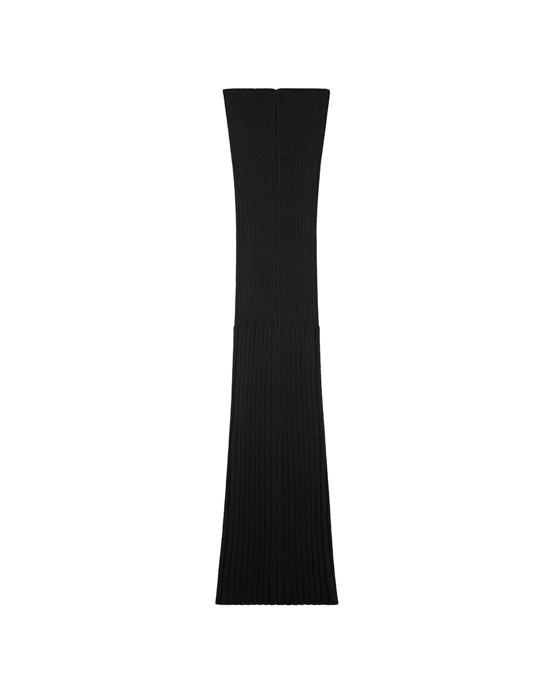 Stand Oil Snap Knit Leg Warmer — Black