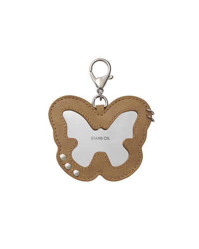 Stand Oil Fleeting Mirror Keyring — Camel
