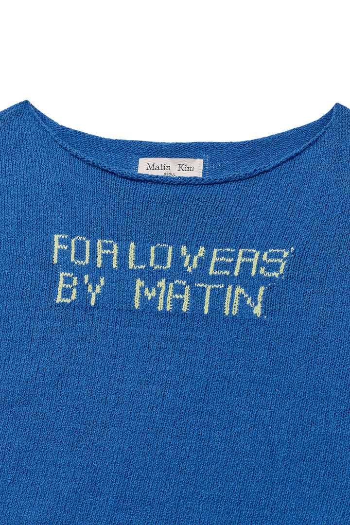 Matin Kim Punching Point Pullover — Light Blue