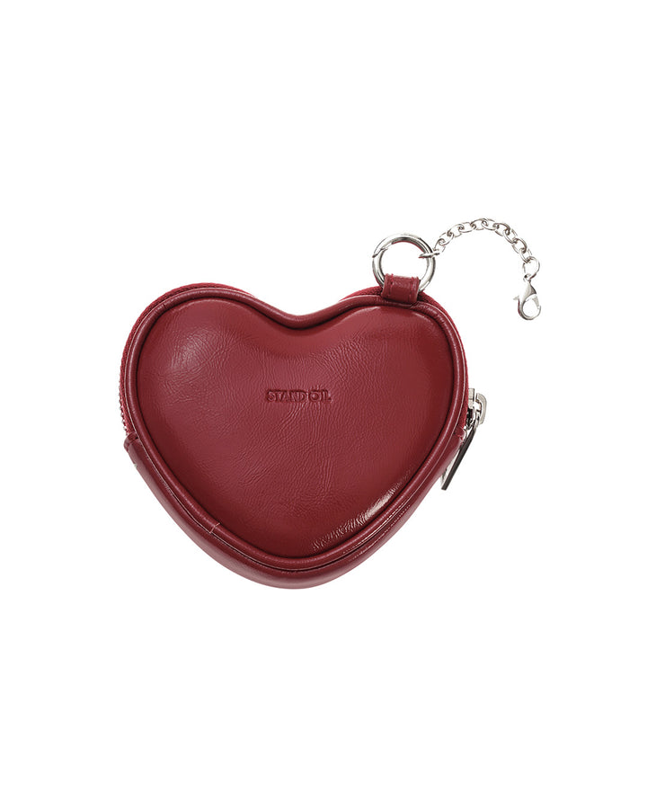 Stand Oil Heart Pods Keyring — Red wine