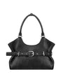 Stand Oil Lene Bag · Wrinkled Leather Crossbody — Black