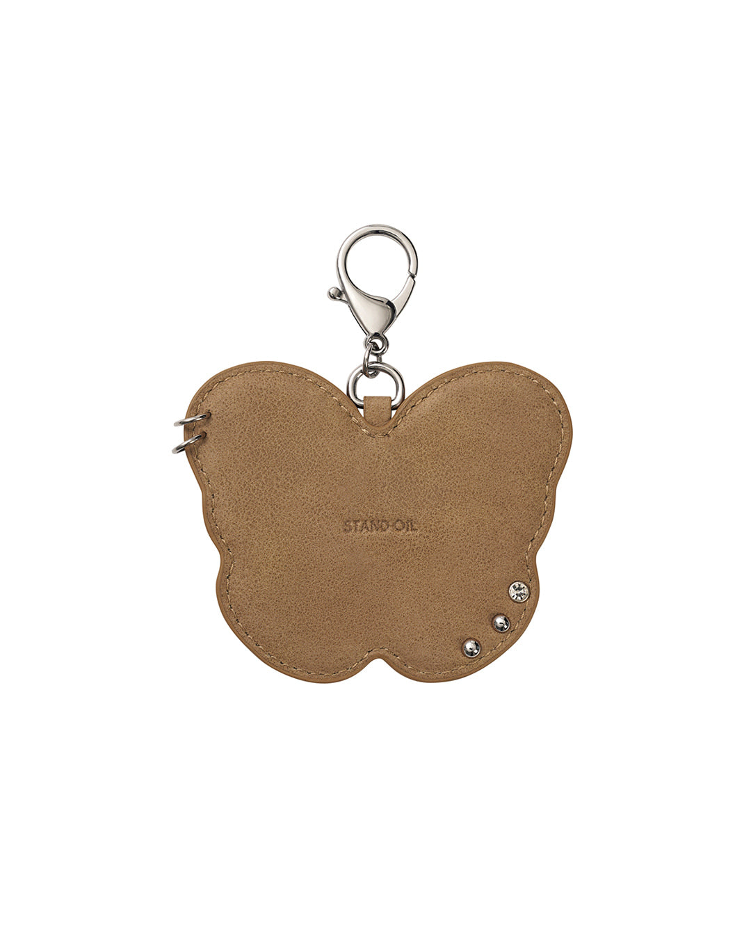 Stand Oil Fleeting Mirror Keyring — Camel