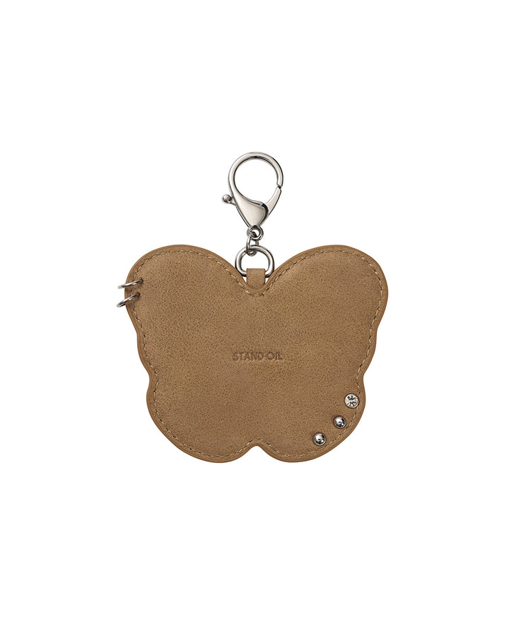 Stand Oil Fleeting Mirror Keyring — Camel