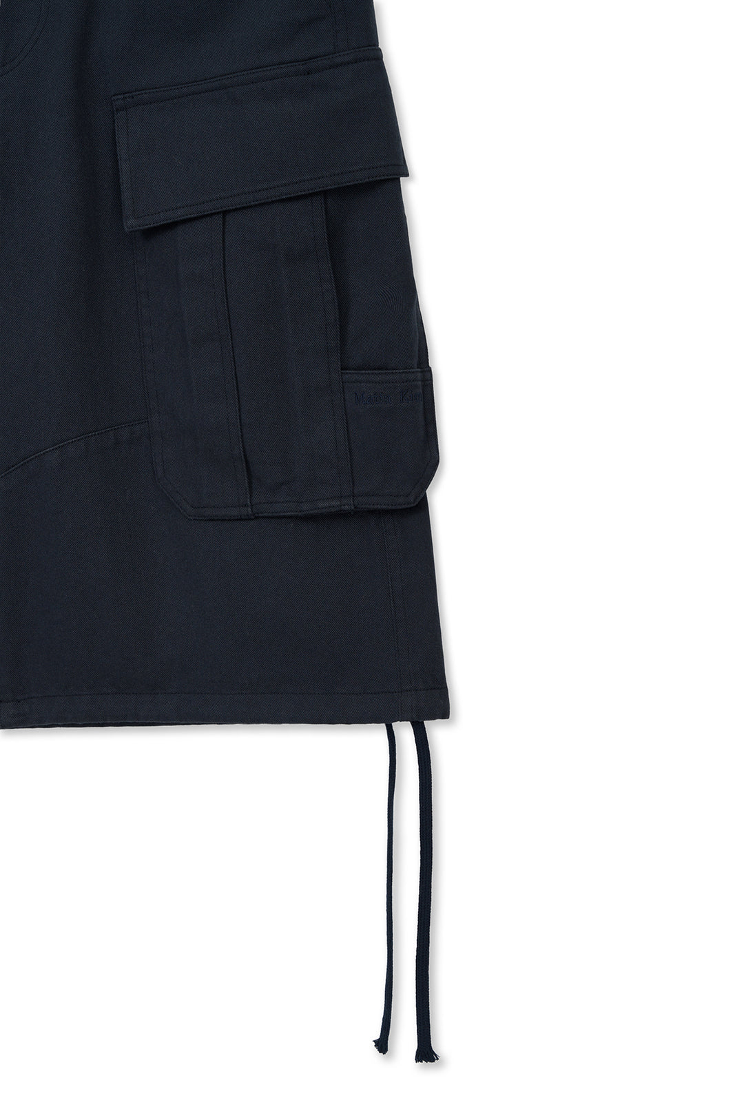 Matin Kim Utility Cargo Bermuda Shorts — Navy blue