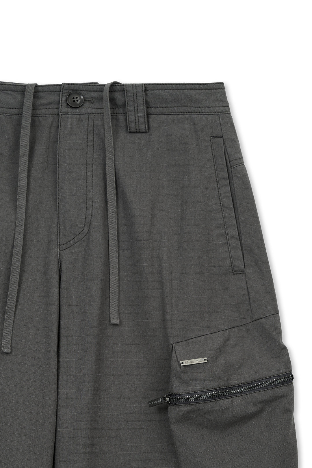 Matin Kim Detachable Cargo Pants — Charcoal