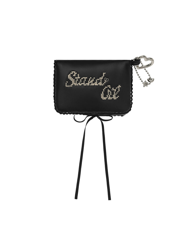 Stand Oil Memory Fluffy Keyring — Black