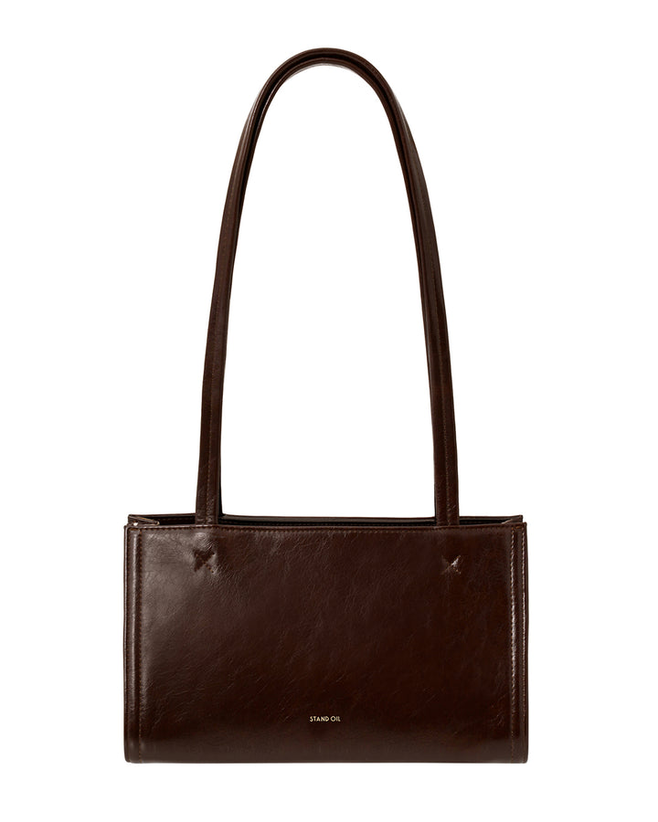 Stand Oil Oblong Tiny Shoulder Bag — Maroon