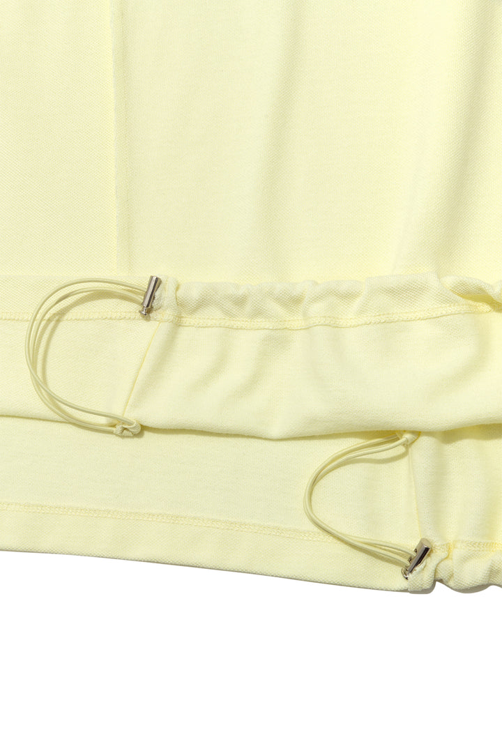 Matin Kim Two Way String Point Pique Top — Yellow