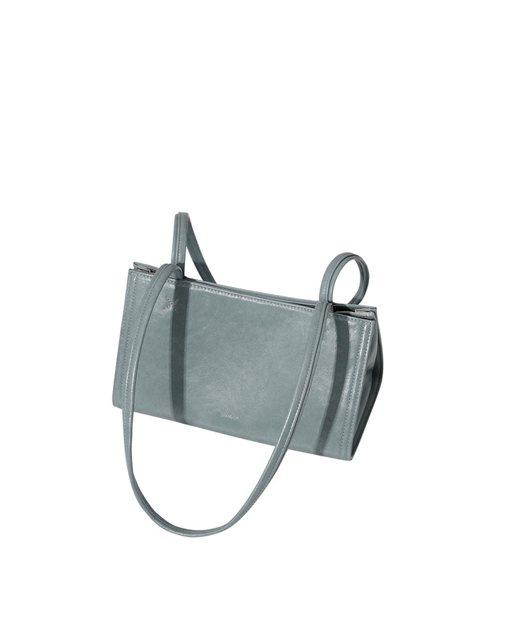Stand Oil Oblong Tiny Shoulder Bag — Denim Blue