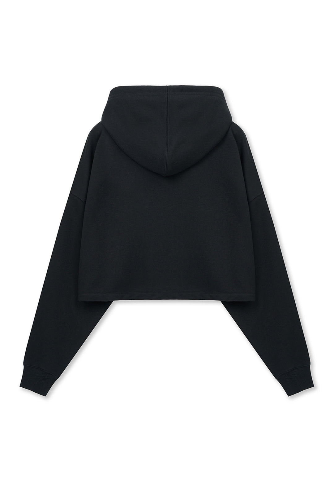 Matin Kim Graffiti Logo Crop Hoodie — Black