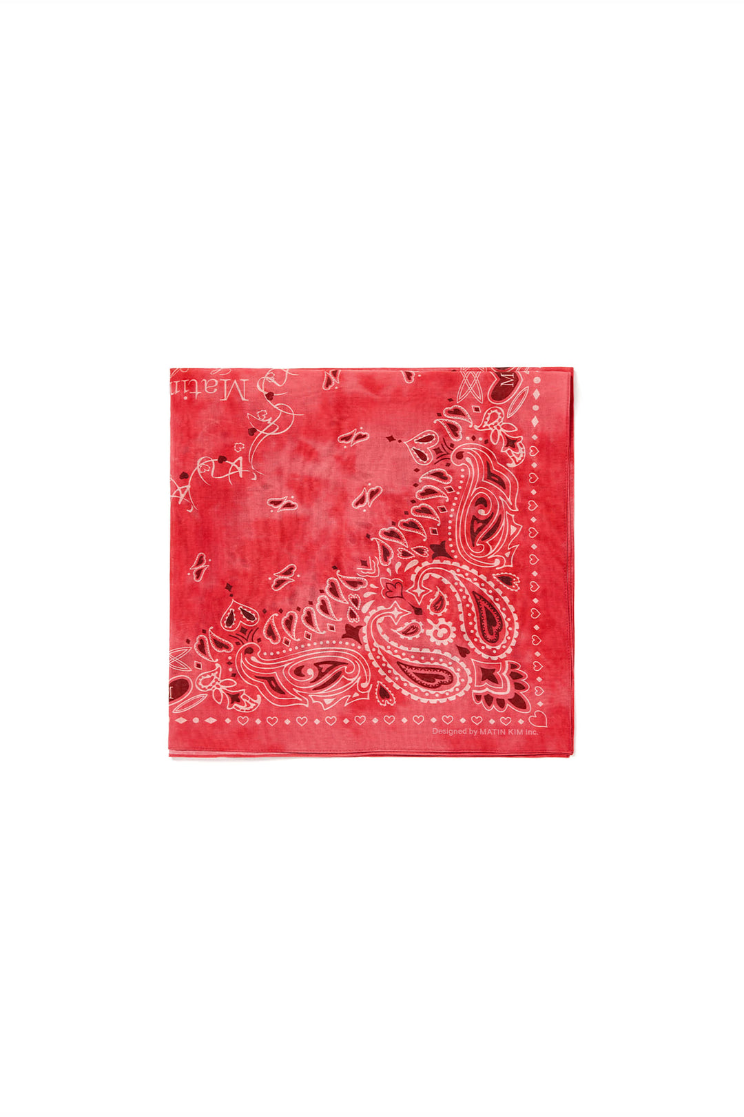 Matin Kim Vintage Printed Bandana — Red