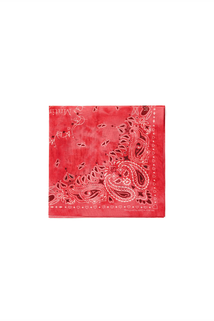 Matin Kim Vintage Printed Bandana — Red