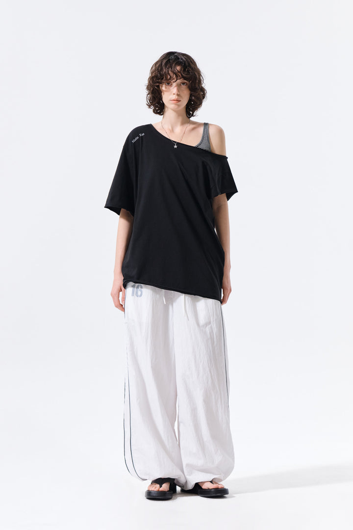 Matin Kim 16 Logo Track Pants — White