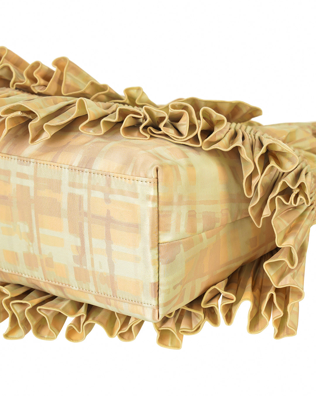 Stand Oil Cloud Ringo Bag — Pleated Shoulder — Butter Plaid