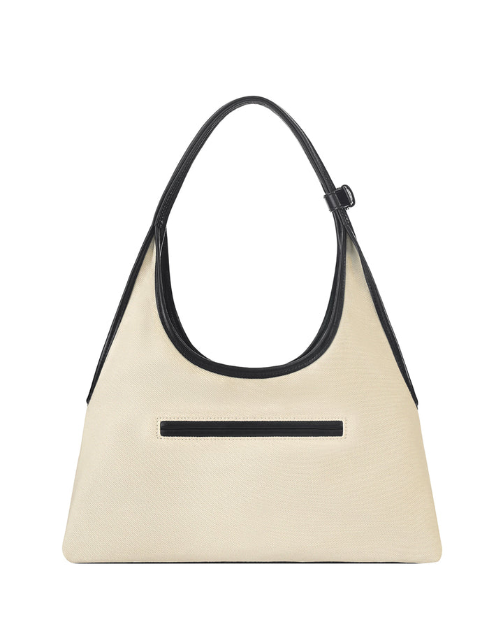 Stand Oil Ringo Bag Mini — Reversible Canvas &amp; Leather — Black