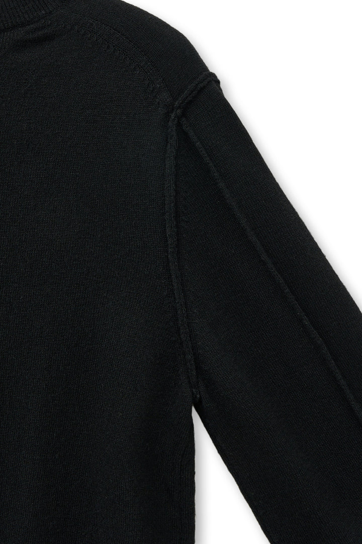 Matin Kim Cashmere Blended Round Knit — Black