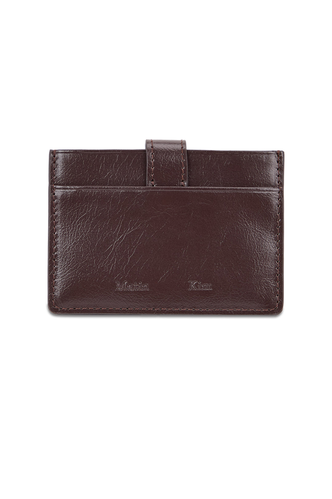 Matin Kim Western Buckle Card Wallet — Brown