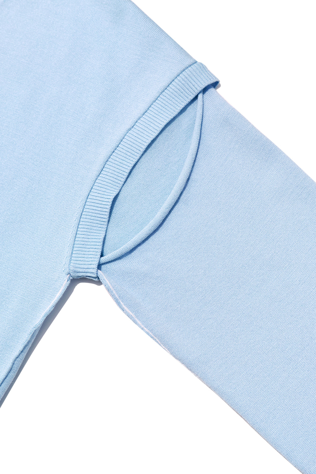 Matin Kim Slit Detail Button Cardigan — Light Blue