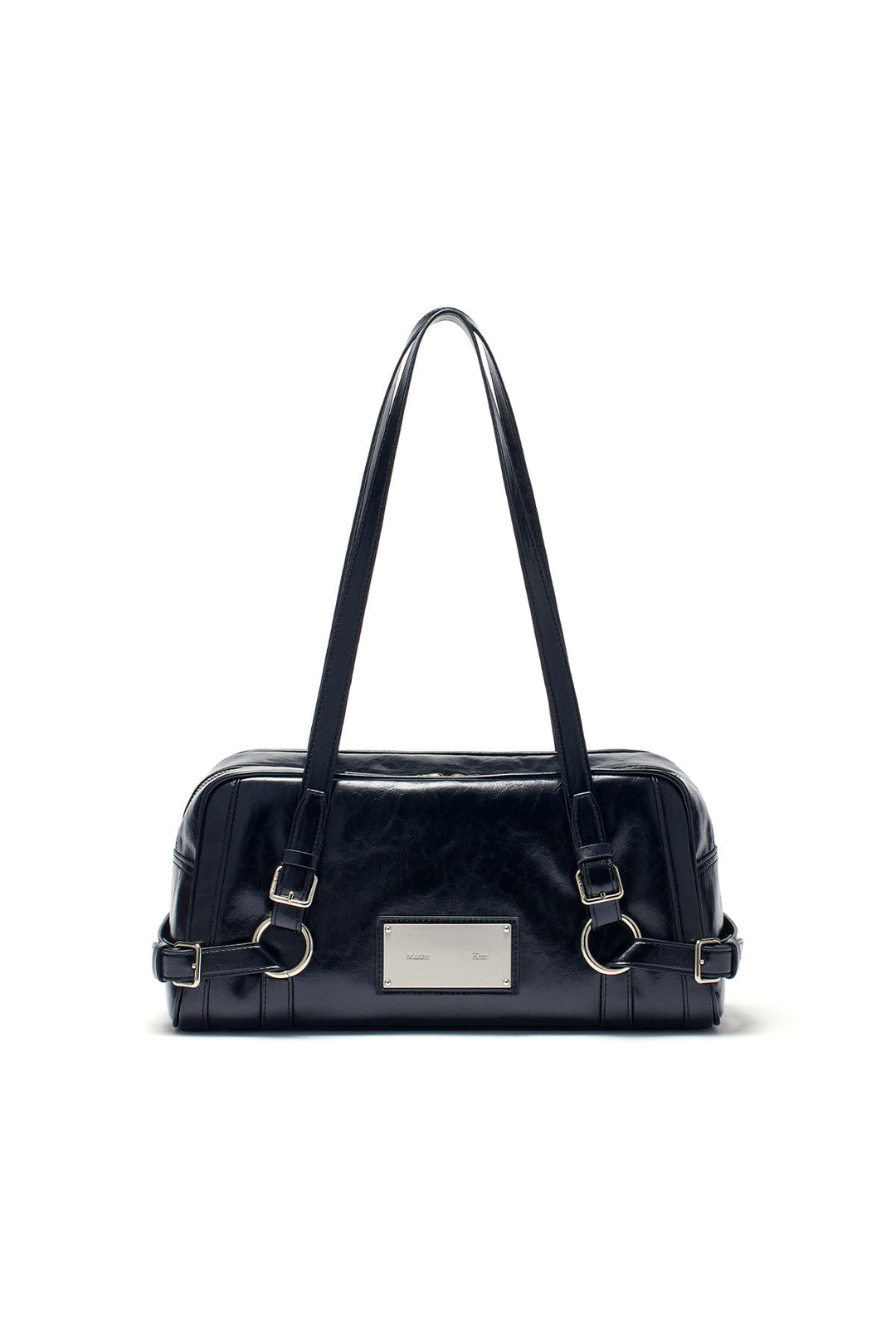 Matin Kim Biker Detail Medium Shoulder Bag — Black