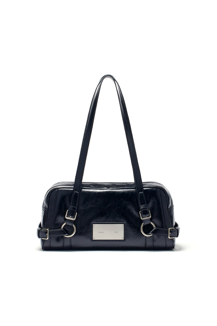 Matin Kim Biker Detail Medium Shoulder Bag — Black