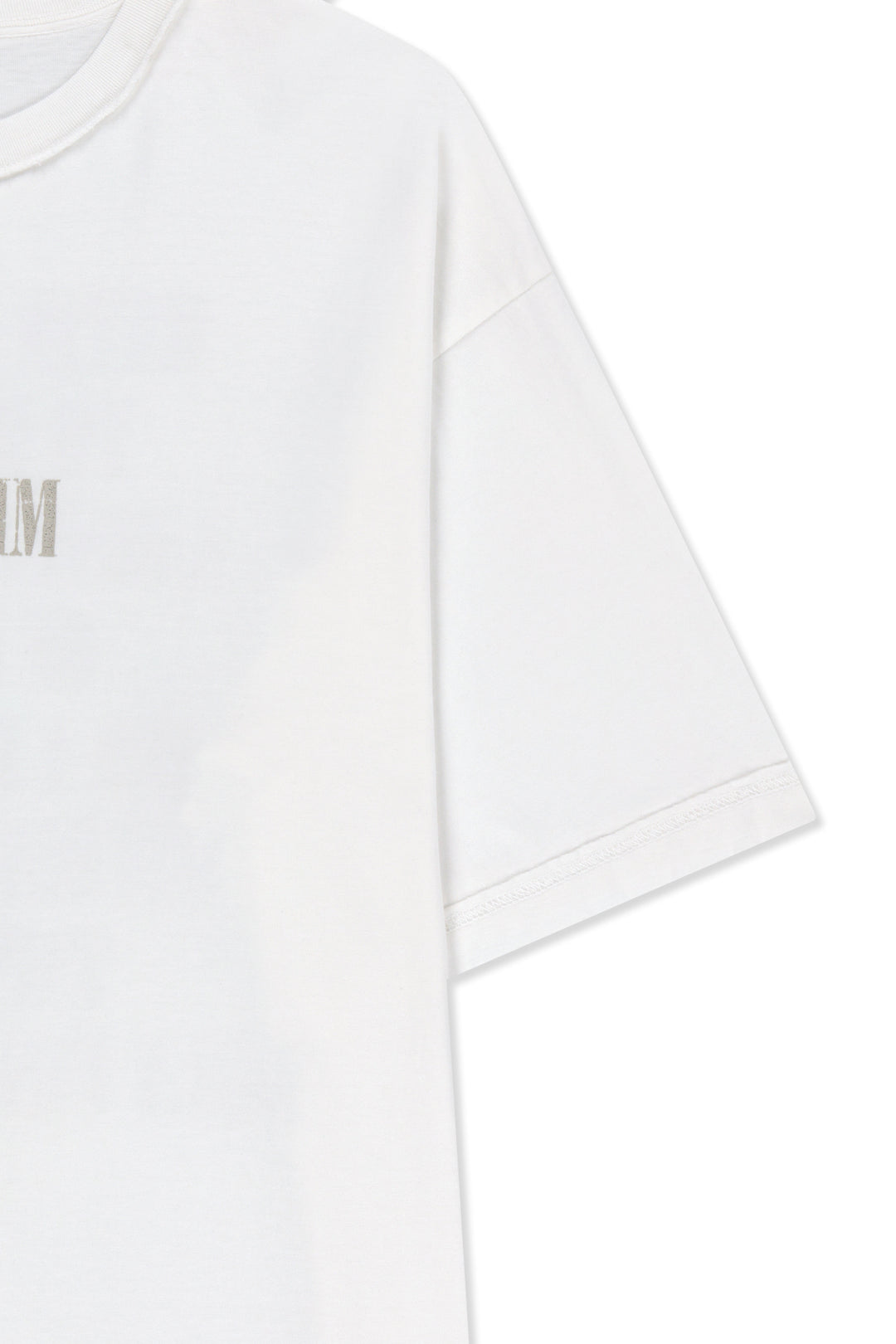 Matin Kim Vintage Lettering Graffiti Top — White